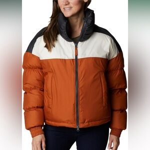 Columbia Puffect Orange and Black Puffer Jacket